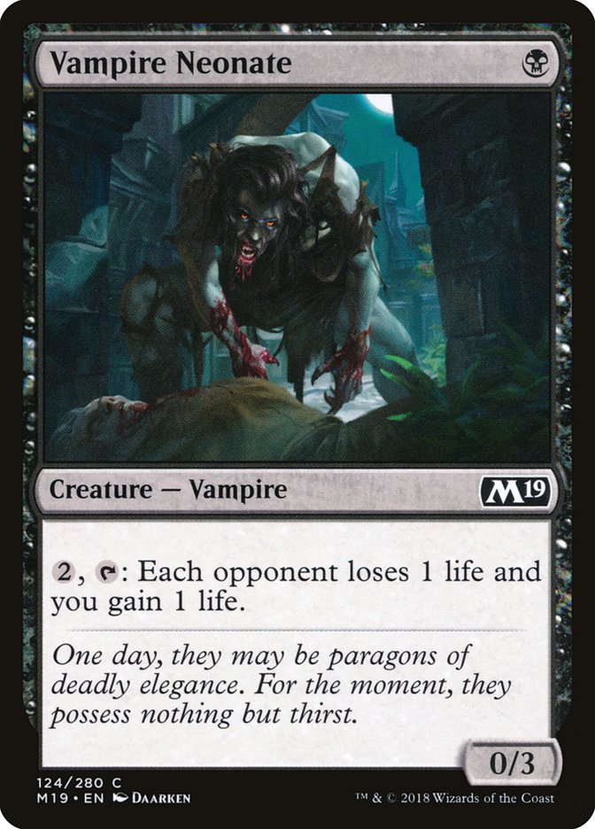 Vampire Neonate [Core Set 2019] | GrognardGamesBatavia