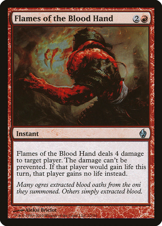 Flames of the Blood Hand [Premium Deck Series: Fire and Lightning] | GrognardGamesBatavia