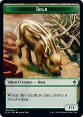 Boar // Food (15) Double-Sided Token [Throne of Eldraine Tokens] | GrognardGamesBatavia