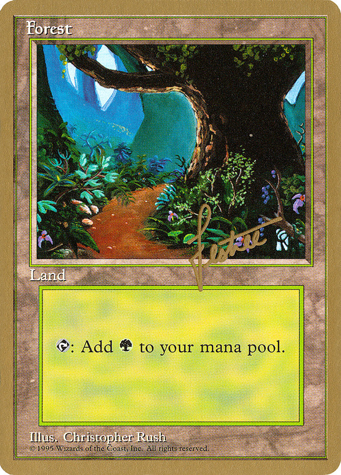 Forest (bl376) (Bertrand Lestree) [Pro Tour Collector Set] | GrognardGamesBatavia