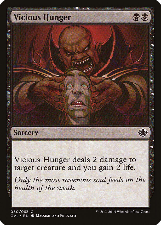 Vicious Hunger (Garruk vs. Liliana) [Duel Decks Anthology] | GrognardGamesBatavia