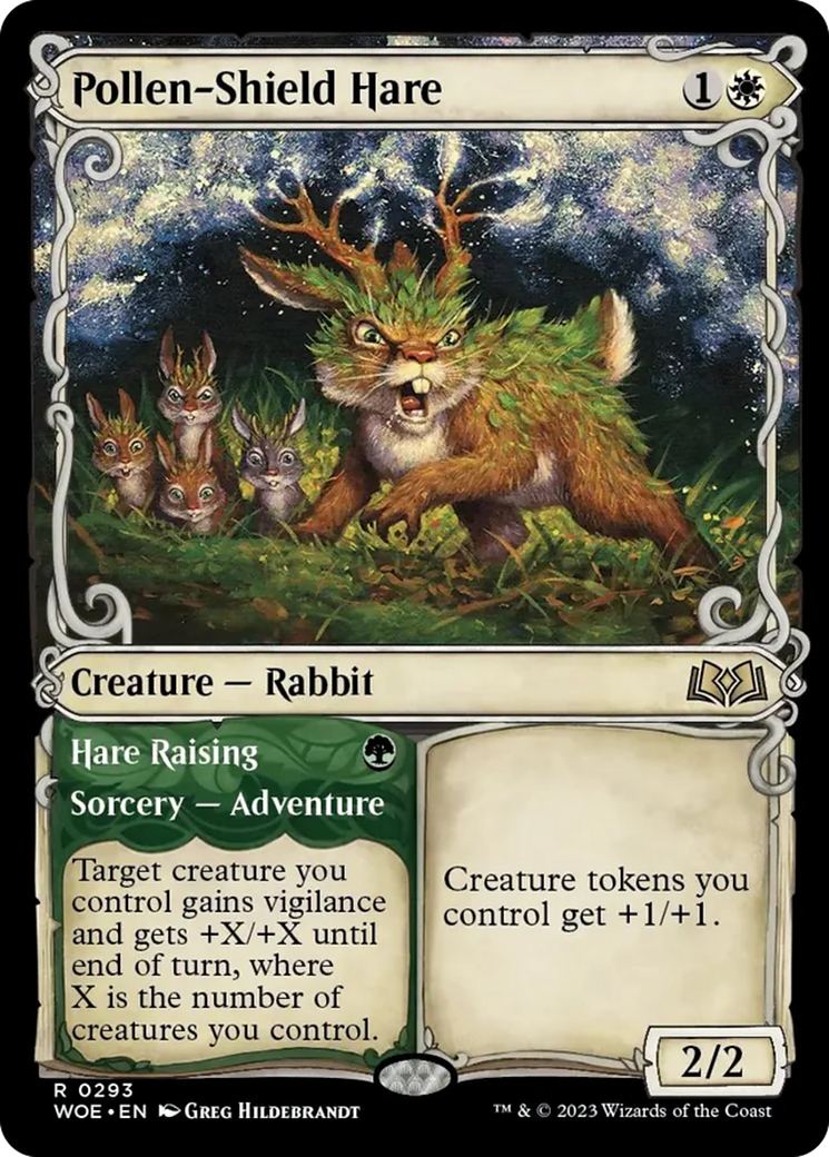 Pollen-Shield Hare // Hare Raising (Showcase) [Wilds of Eldraine] | GrognardGamesBatavia