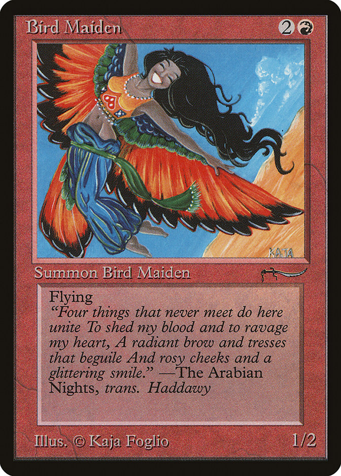 Bird Maiden (Light Mana Cost) [Arabian Nights] | GrognardGamesBatavia