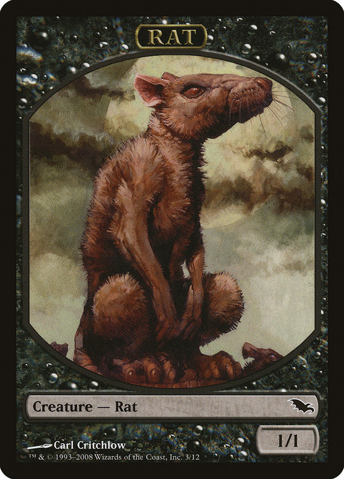 Rat Token [Shadowmoor Tokens] | GrognardGamesBatavia