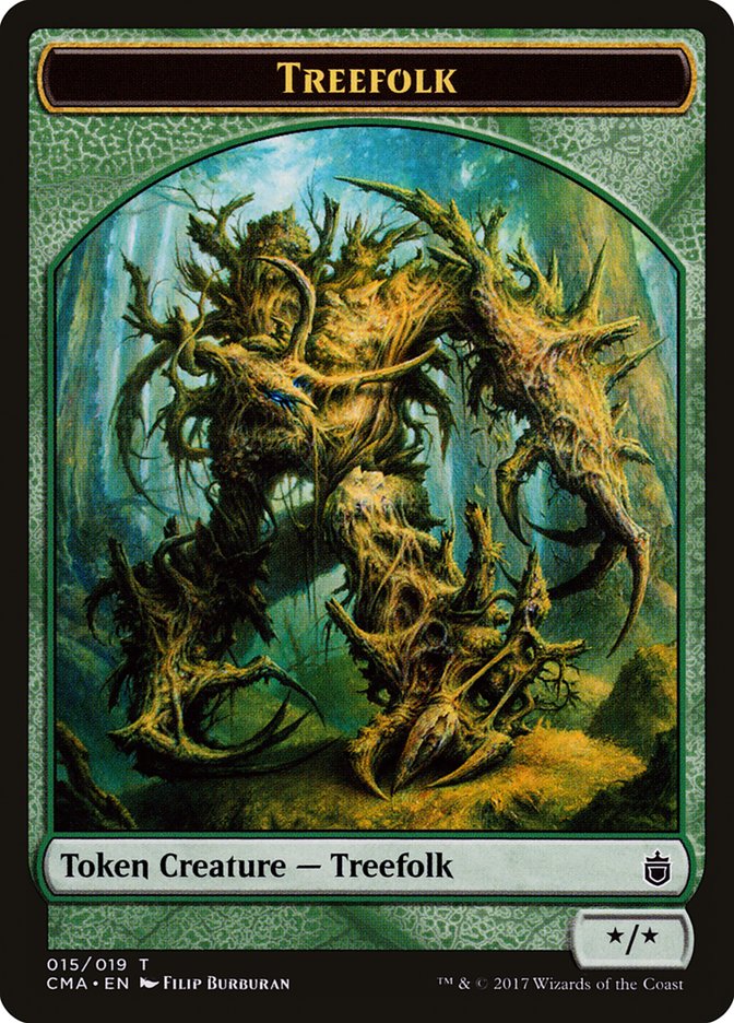 Treefolk Token [Commander Anthology Tokens] | GrognardGamesBatavia