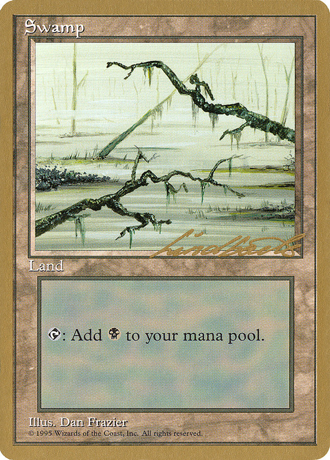 Swamp (ll371) (Leon Lindback) [Pro Tour Collector Set] | GrognardGamesBatavia