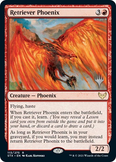 Retriever Phoenix (Promo Pack) [Strixhaven: School of Mages Promos] | GrognardGamesBatavia