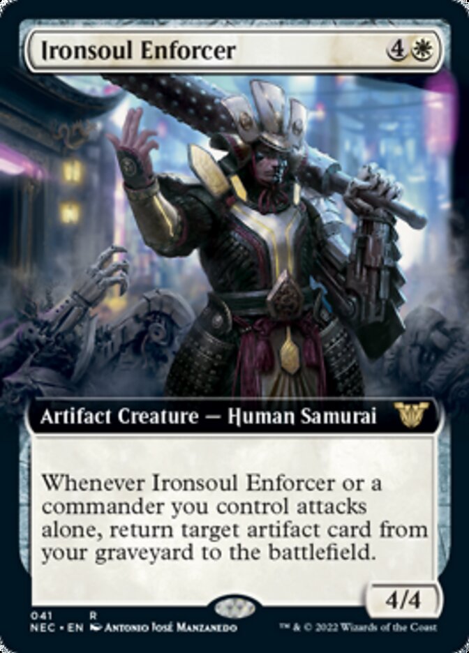 Ironsoul Enforcer (Extended Art) [Kamigawa: Neon Dynasty Commander] | GrognardGamesBatavia