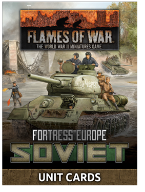 Fortress Europe: Soviet Unit Cards | GrognardGamesBatavia