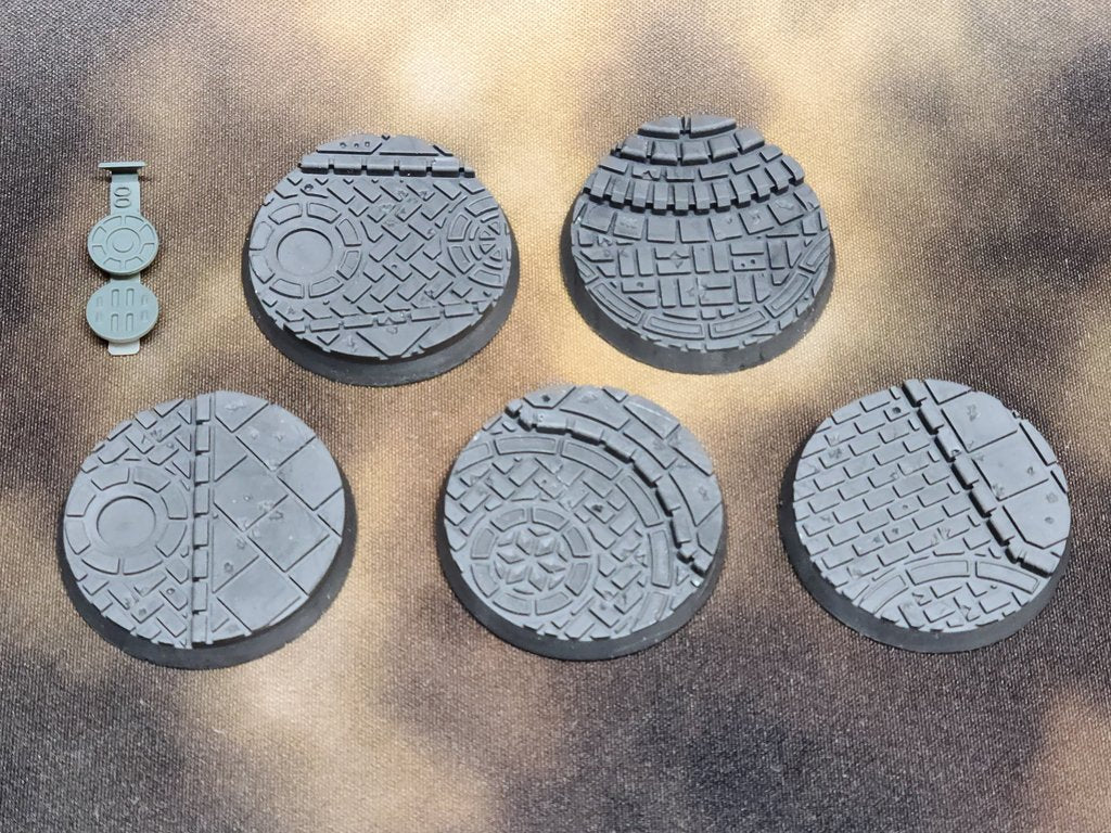 Elrik's Hobbies: Imperial Walkway Bases 40mm 5 pack | GrognardGamesBatavia