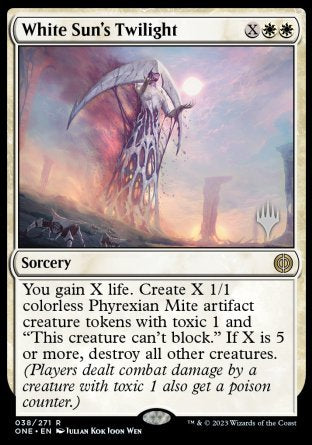 White Sun's Twilight (Promo Pack) [Phyrexia: All Will Be One Promos] | GrognardGamesBatavia