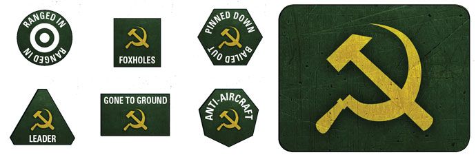 Soviet Tokens & Objective Markers | GrognardGamesBatavia