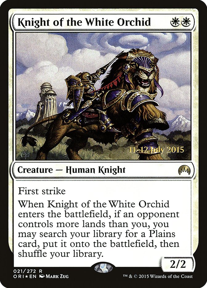 Knight of the White Orchid [Magic Origins Prerelease Promos] | GrognardGamesBatavia