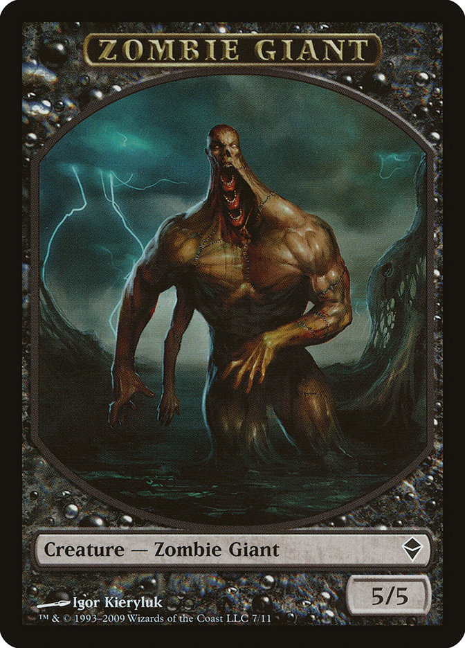 Zombie Giant Token [Zendikar Tokens] | GrognardGamesBatavia