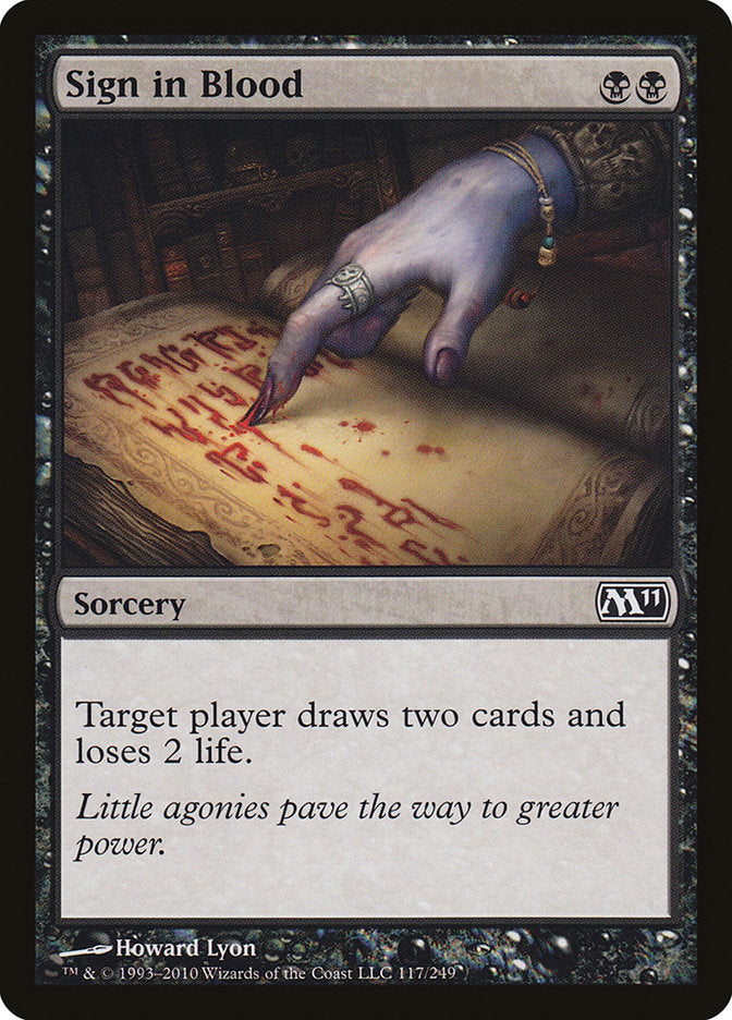 Sign in Blood [Magic 2011] | GrognardGamesBatavia