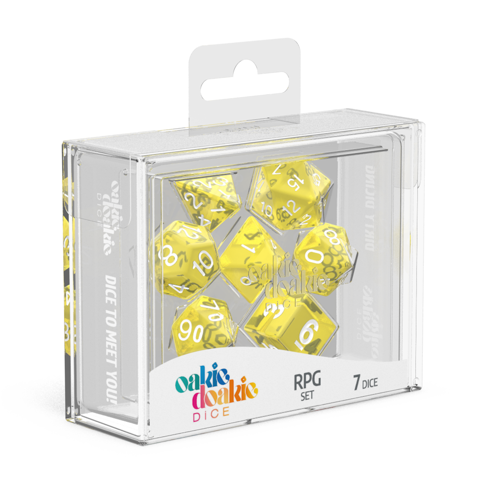 RPG Set Translucent Yellow | GrognardGamesBatavia