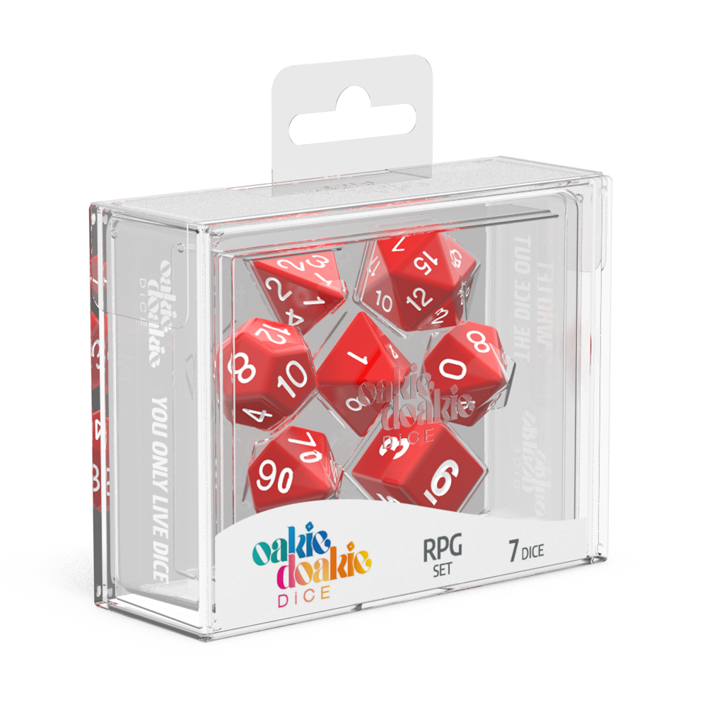 RPG Set Solid Red | GrognardGamesBatavia