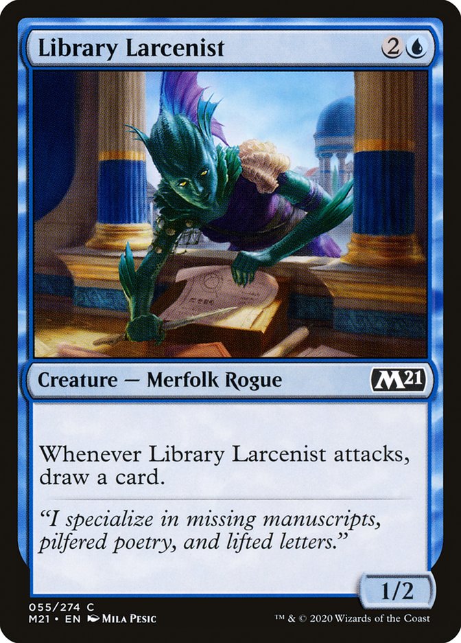 Library Larcenist [Core Set 2021] | GrognardGamesBatavia