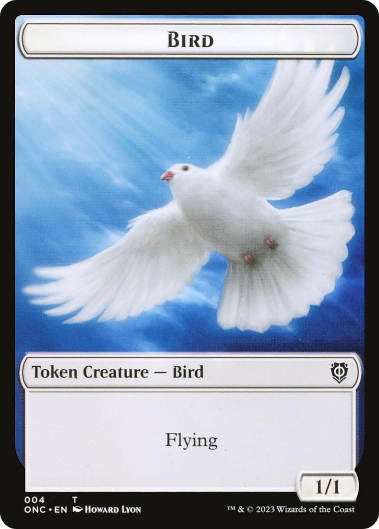 Bird // Cat Double-Sided Token [Phyrexia: All Will Be One Commander Tokens] | GrognardGamesBatavia