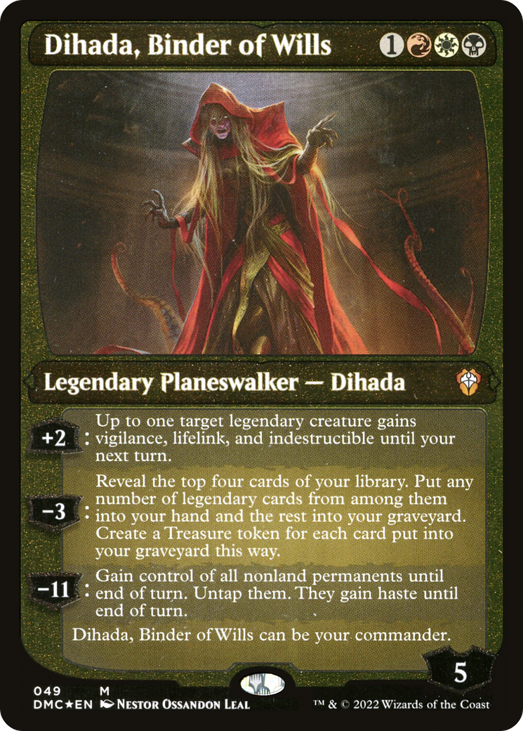 Dihada, Binder of Wills (Showcase Display Commander) [Dominaria United Commander] | GrognardGamesBatavia