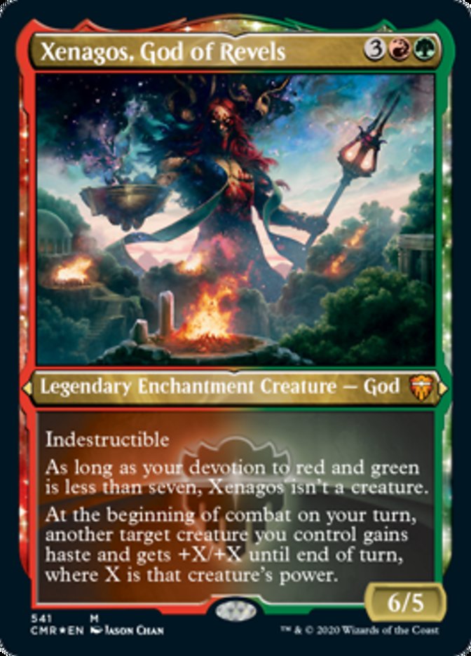 Xenagos, God of Revels (Etched) [Commander Legends] | GrognardGamesBatavia