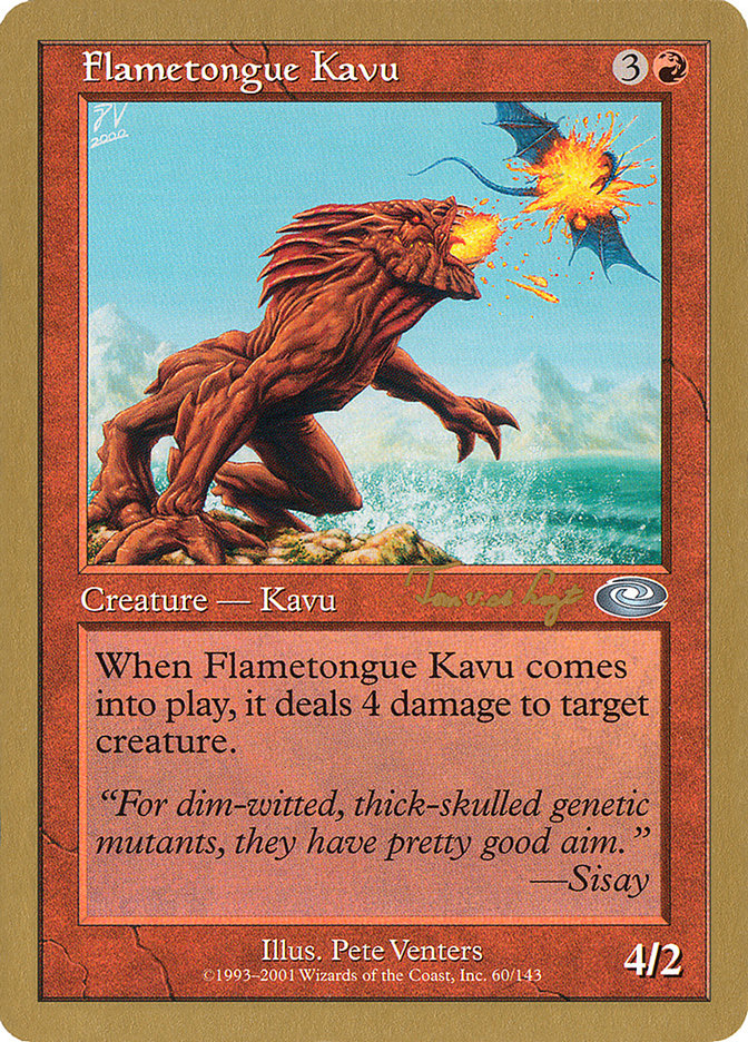 Flametongue Kavu (Tom van de Logt) [World Championship Decks 2001] | GrognardGamesBatavia