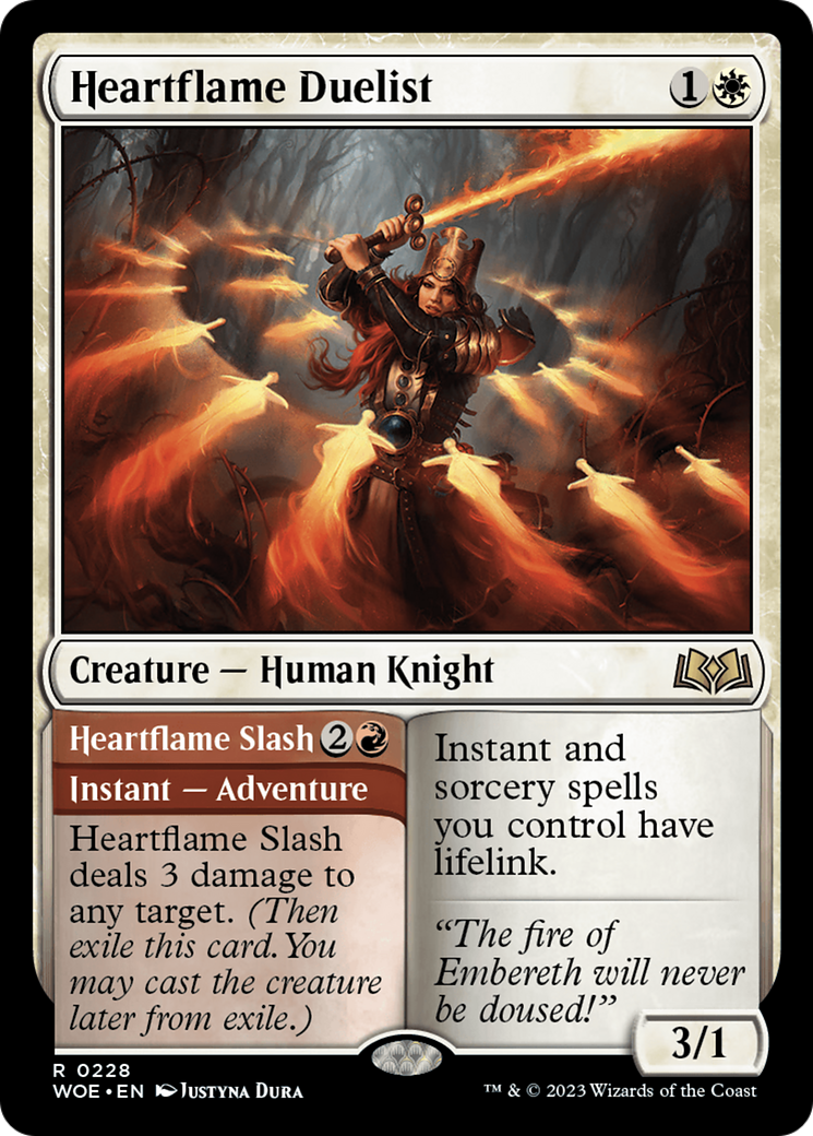 Heartflame Duelist // Heartflame Slash [Wilds of Eldraine] | GrognardGamesBatavia