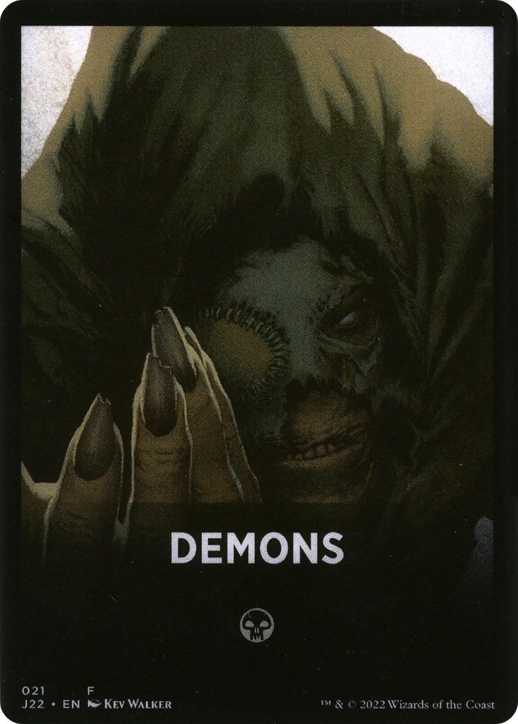 Demons Theme Card [Jumpstart 2022 Front Cards] | GrognardGamesBatavia