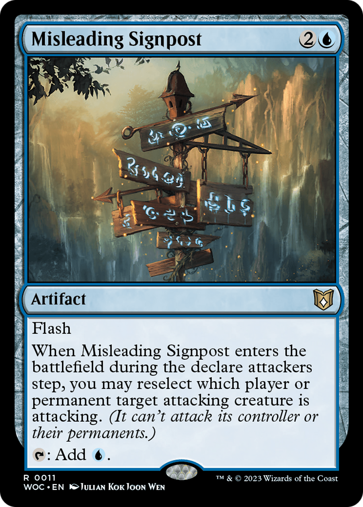 Misleading Signpost [Wilds of Eldraine Commander] | GrognardGamesBatavia