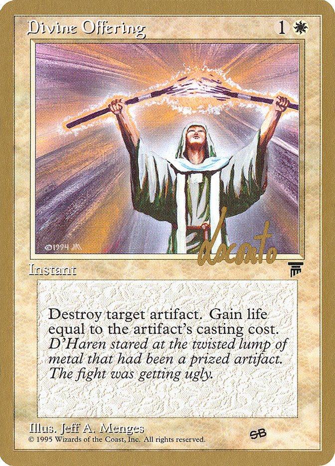 Divine Offering (Michael Loconto) (SB) [Pro Tour Collector Set] | GrognardGamesBatavia