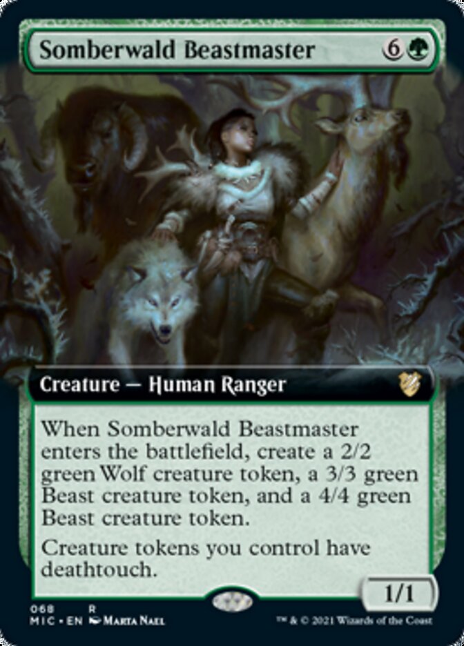 Somberwald Beastmaster (Extended Art) [Innistrad: Midnight Hunt Commander] | GrognardGamesBatavia