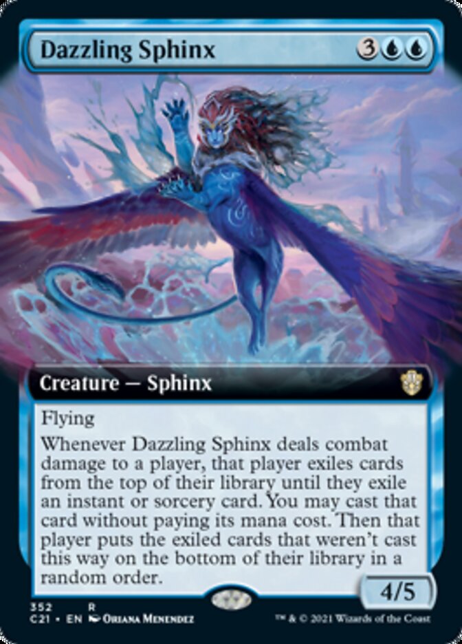 Dazzling Sphinx (Extended Art) [Commander 2021] | GrognardGamesBatavia