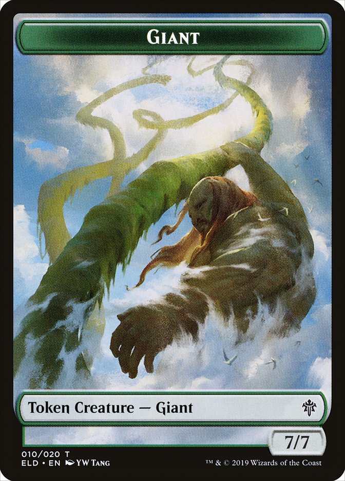 Giant Token [Throne of Eldraine Tokens] | GrognardGamesBatavia