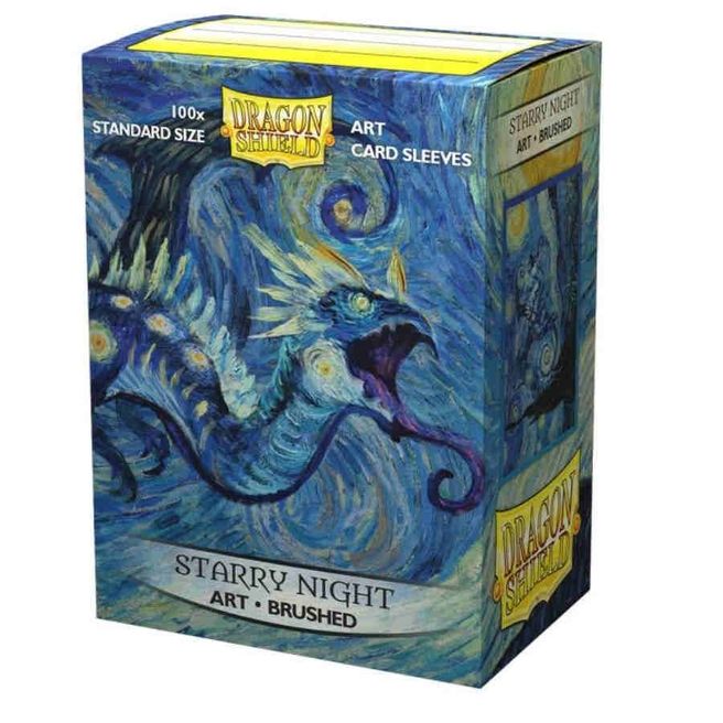 Dragon Shield Limited Edition Brushed Art Sleeves - Starry Night (100-Pack) - Dragon Shield Card Sleeves | GrognardGamesBatavia