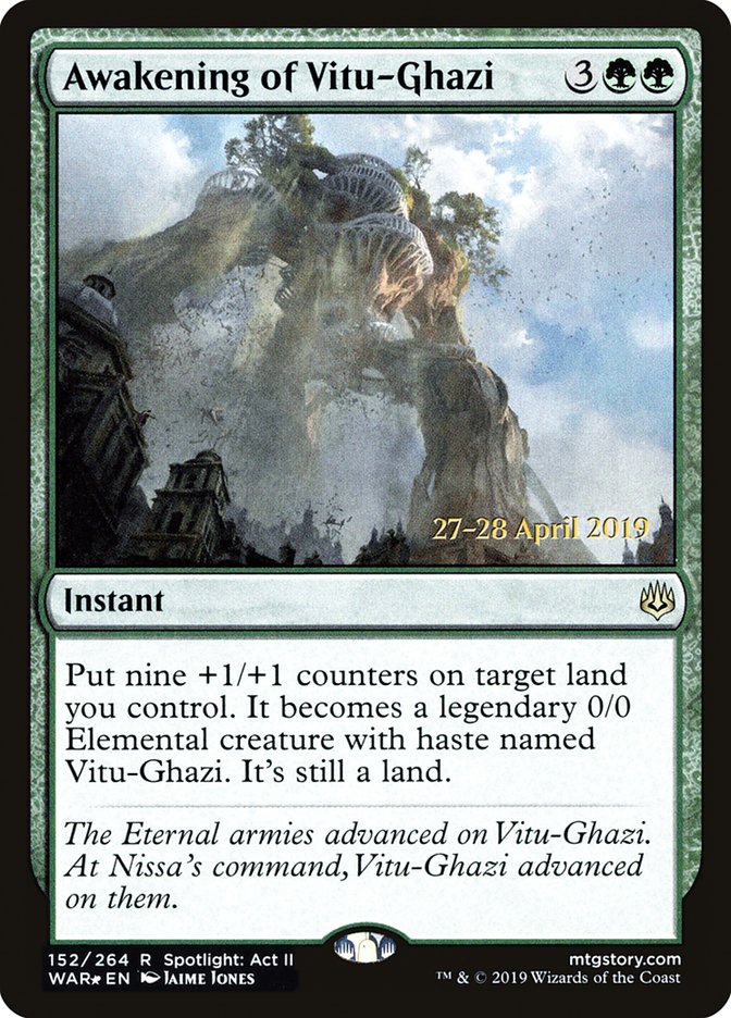 Awakening of Vitu-Ghazi [War of the Spark Prerelease Promos] | GrognardGamesBatavia