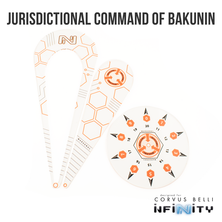 Infinity Warsenal Template Set: Jurisdictional Command of Bakunin | GrognardGamesBatavia