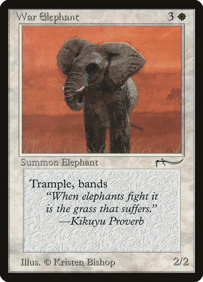 War Elephant (Light Mana Cost) [Arabian Nights] | GrognardGamesBatavia