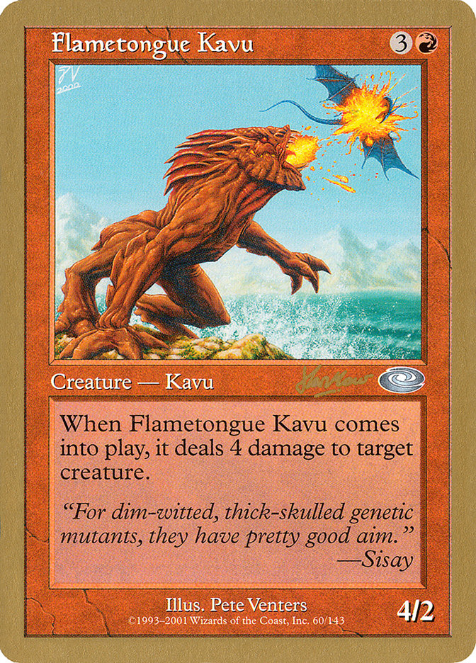 Flametongue Kavu (Sim Han How) [World Championship Decks 2002] | GrognardGamesBatavia