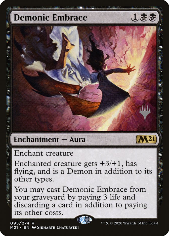 Demonic Embrace (Promo Pack) [Core Set 2021 Promos] | GrognardGamesBatavia