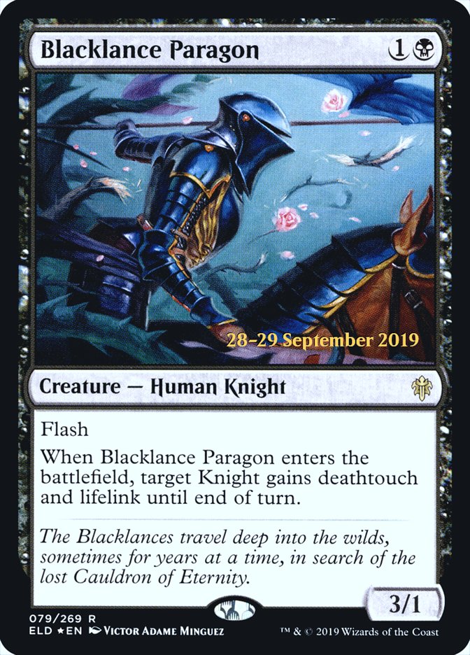 Blacklance Paragon [Throne of Eldraine Prerelease Promos] | GrognardGamesBatavia