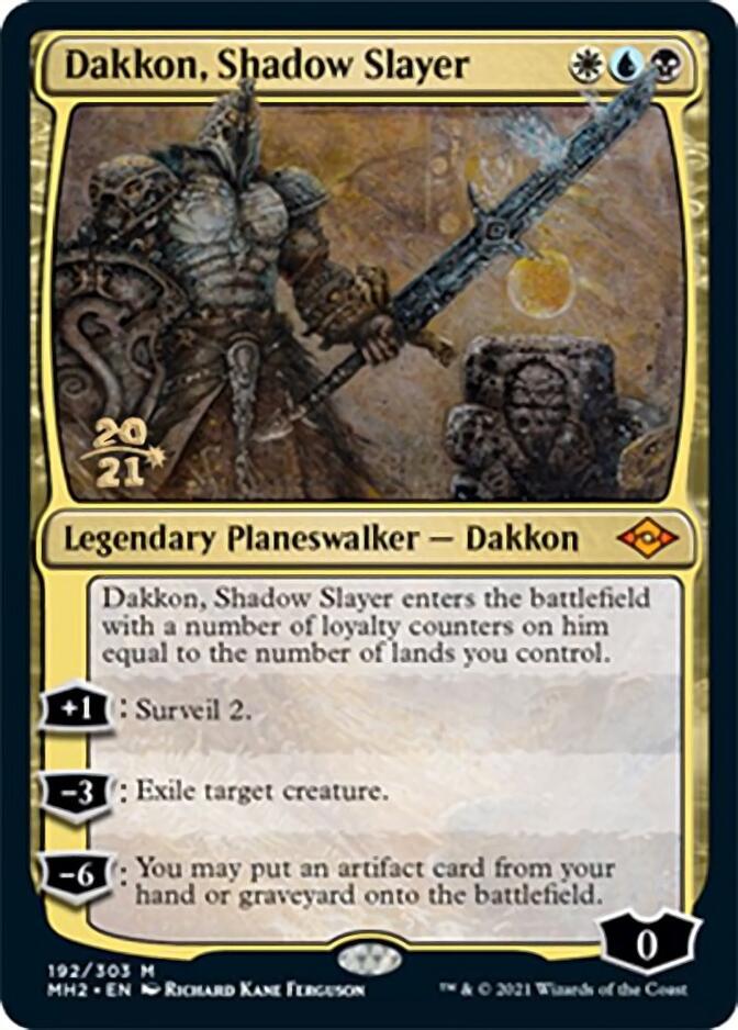 Dakkon, Shadow Slayer [Modern Horizons 2 Prerelease Promos] | GrognardGamesBatavia