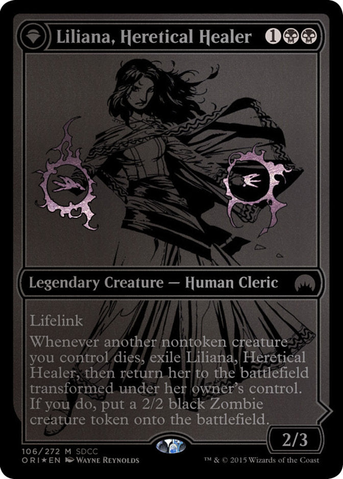 Liliana, Heretical Healer // Liliana, Defiant Necromancer [San Diego Comic-Con 2015] | GrognardGamesBatavia