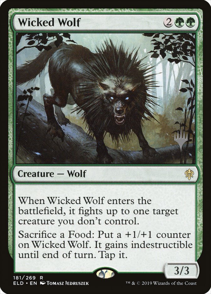 Wicked Wolf (Promo Pack) [Throne of Eldraine Promos] | GrognardGamesBatavia