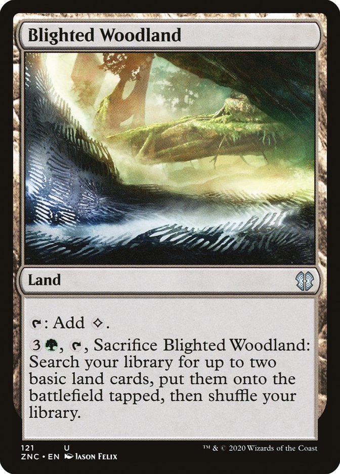 Blighted Woodland [Zendikar Rising Commander] | GrognardGamesBatavia