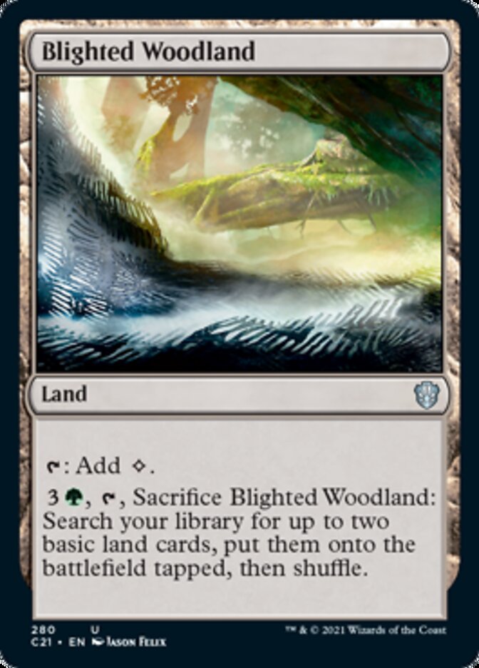 Blighted Woodland [Commander 2021] | GrognardGamesBatavia
