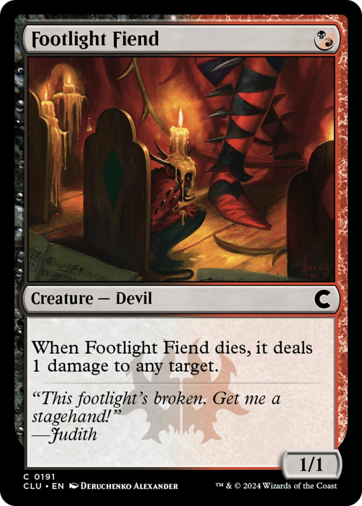 Footlight Fiend [Ravnica: Clue Edition] | GrognardGamesBatavia