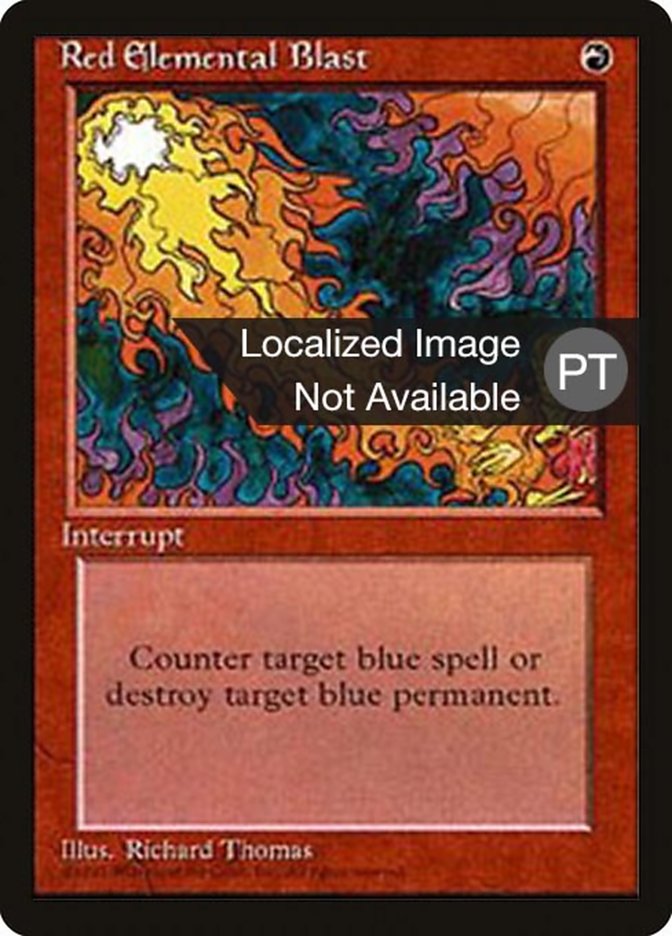 Red Elemental Blast [Fourth Edition (Foreign Black Border)] | GrognardGamesBatavia