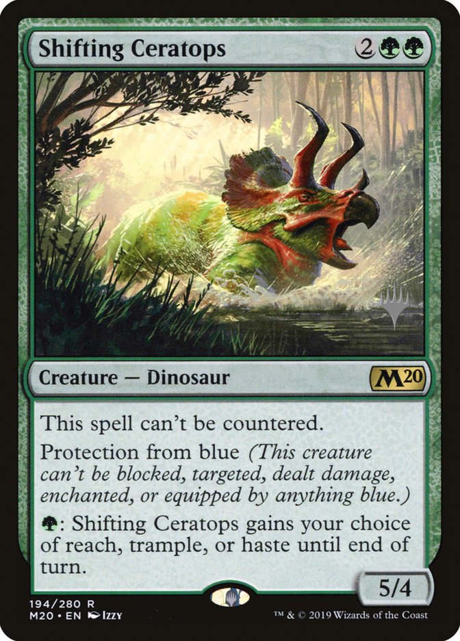 Shifting Ceratops (Promo Pack) [Core Set 2020 Promos] | GrognardGamesBatavia