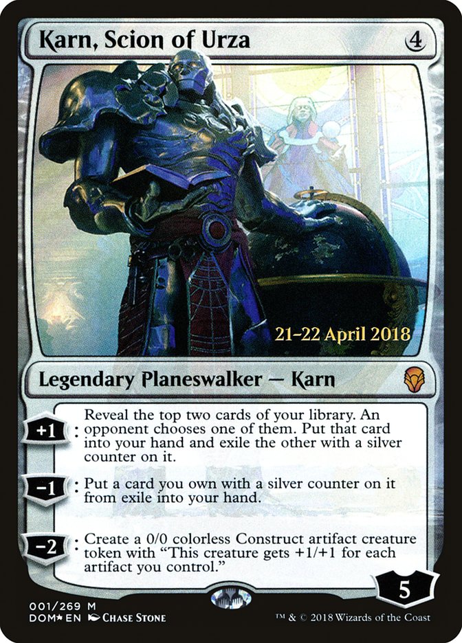 Karn, Scion of Urza [Dominaria Prerelease Promos] | GrognardGamesBatavia