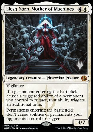 Elesh Norn, Mother of Machines (Promo Pack) [Phyrexia: All Will Be One Promos] | GrognardGamesBatavia